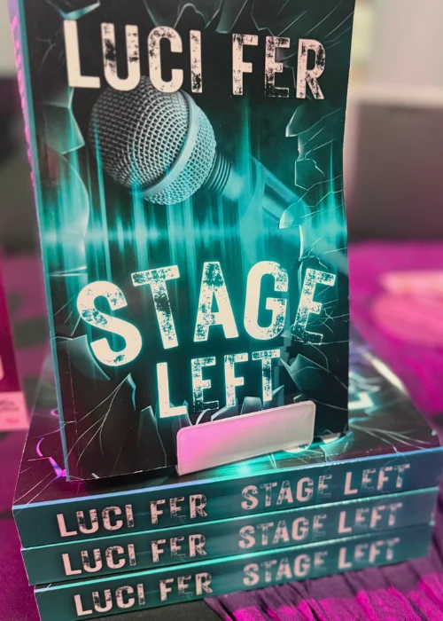 Cover for Stage Left Stage Left on display at Book signing 2026