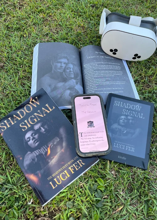 Print, Kindle and eReader version of Shadow Signal Luci Fer