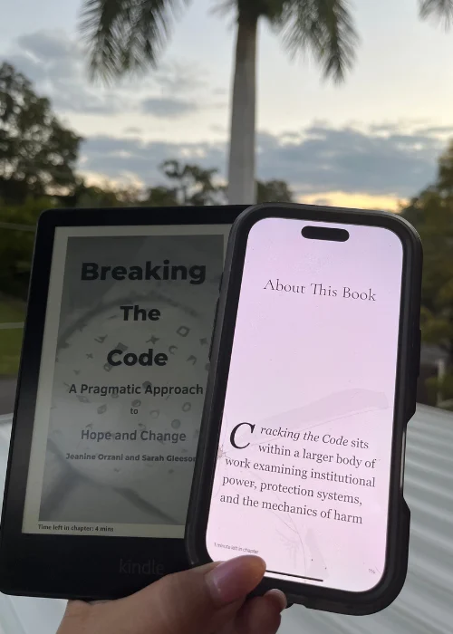 _Mockup Social Posts (500 x 700 px) (9) eReader formatting on Kindle and mobile for Breaking the Code by Jeanine Orzani